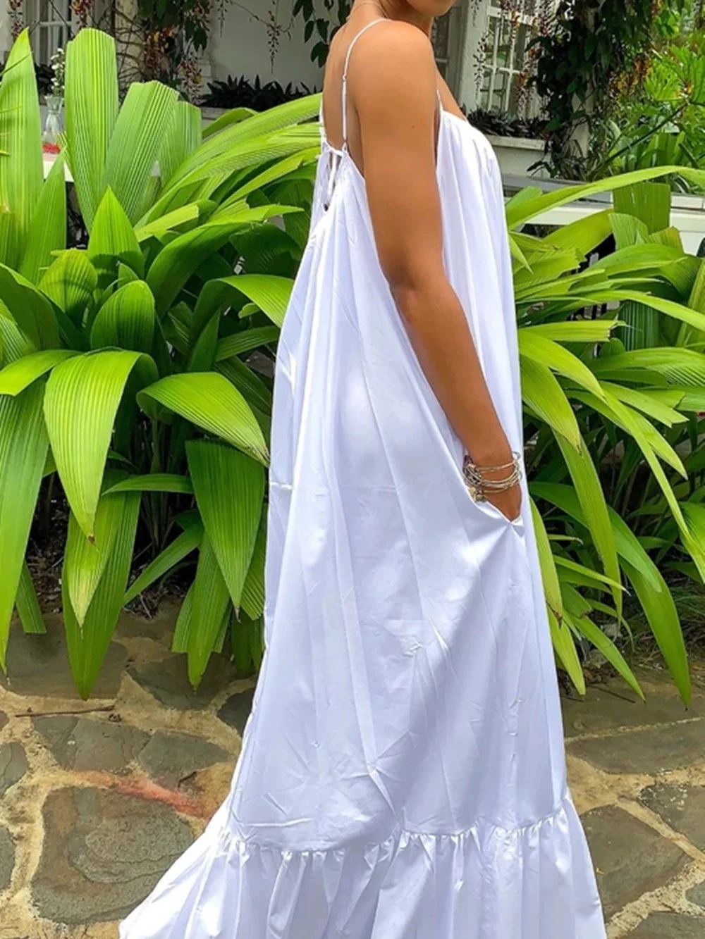 Sleeveless Halter Maxi Dress - Image 6