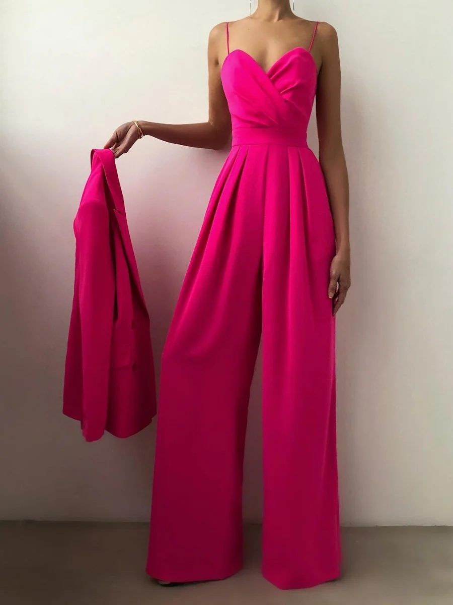 Camisoles Waist Straight-fit Jumpsuits - Image 11