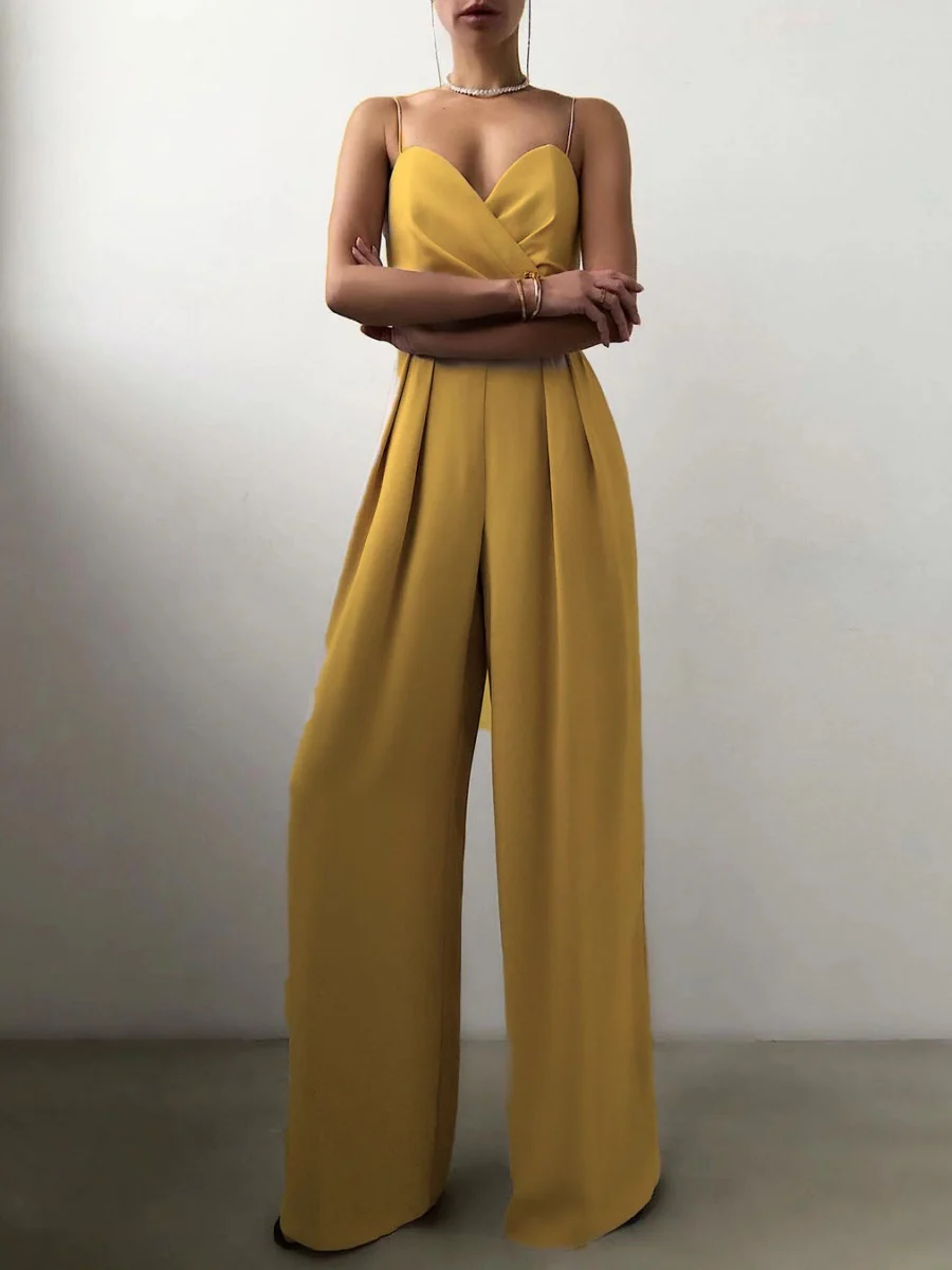 Camisoles Waist Straight-fit Jumpsuits - Image 13