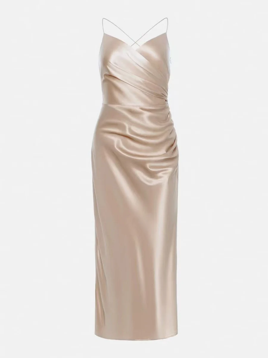 Sexy Backless Slit Halter Midi Dress - Image 6