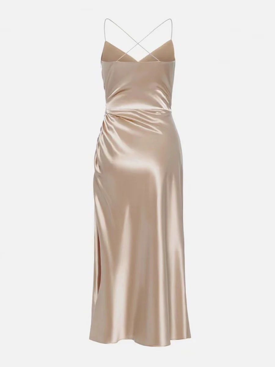 Sexy Backless Slit Halter Midi Dress - Image 7