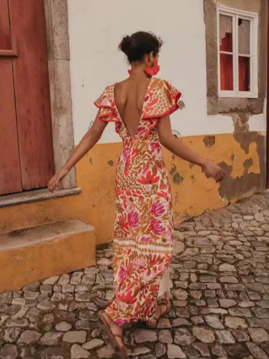 Liber Summer Women's Printed Maxi Dresses - Image 3