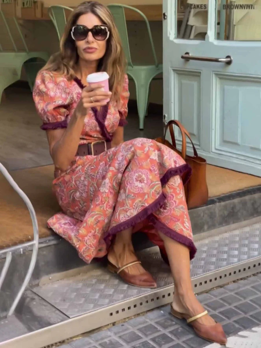 Bohemian Style Printed Vacation Maxi Dresses - Image 7