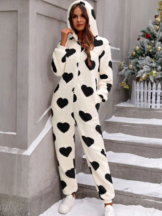 Jumpsuit Pockets Hooded Pajamas - Image 5