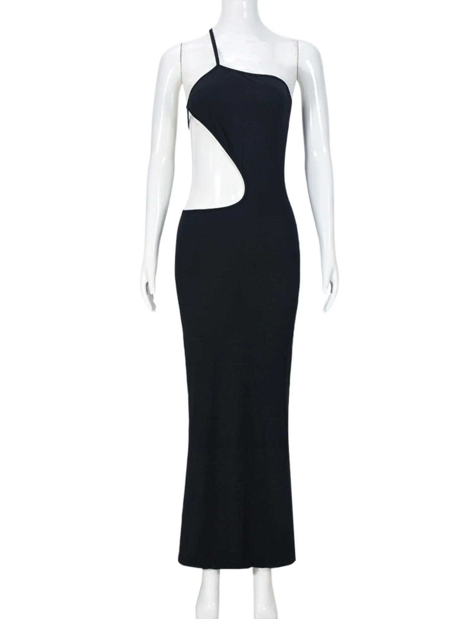 Hollow Out Showing Off Waist And Back Camisoles Maxi Dresses - Image 4