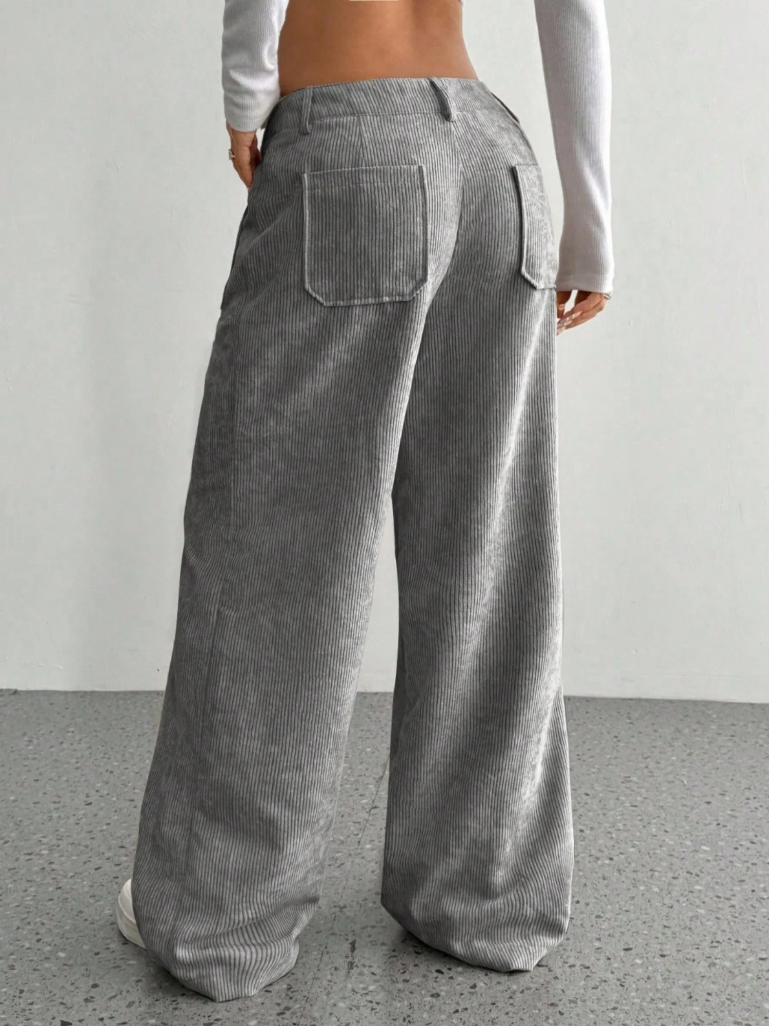 Pocket Loose Wide-leg Pants - Image 2