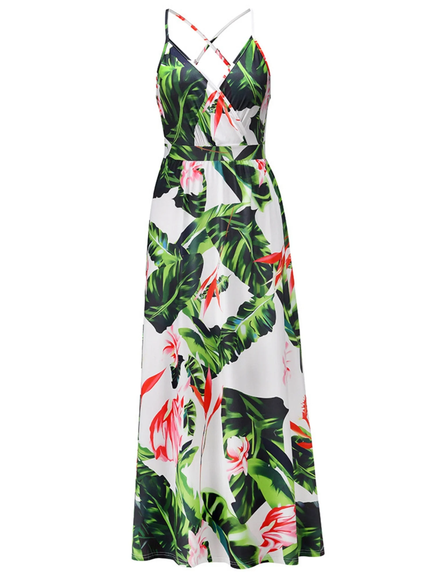 Floral Print Bohemia Camisoles Maxi Dresses - Image 3