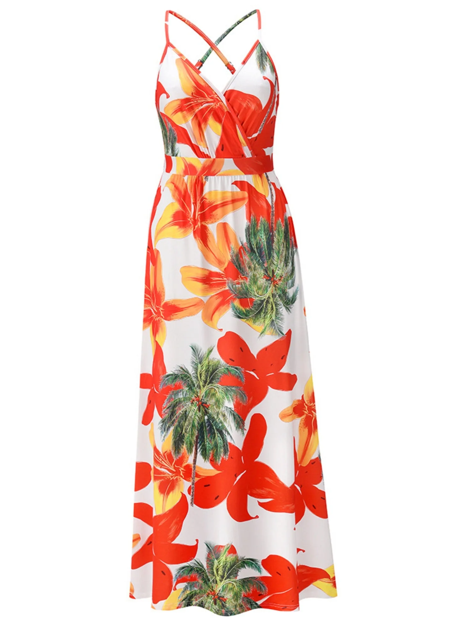 Floral Print Bohemia Camisoles Maxi Dresses - Image 9