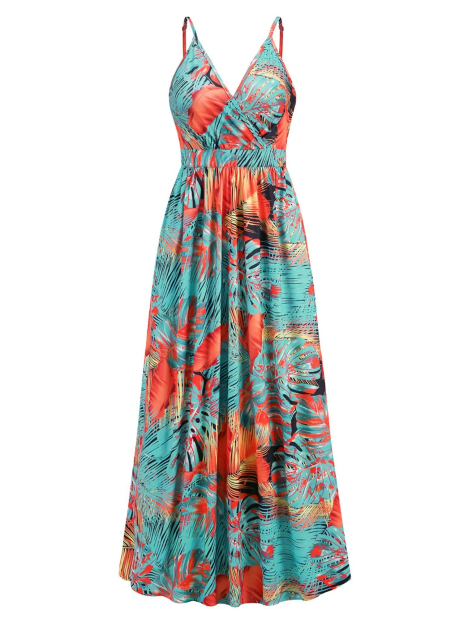 Floral Print Bohemia Camisoles Maxi Dresses - Image 21