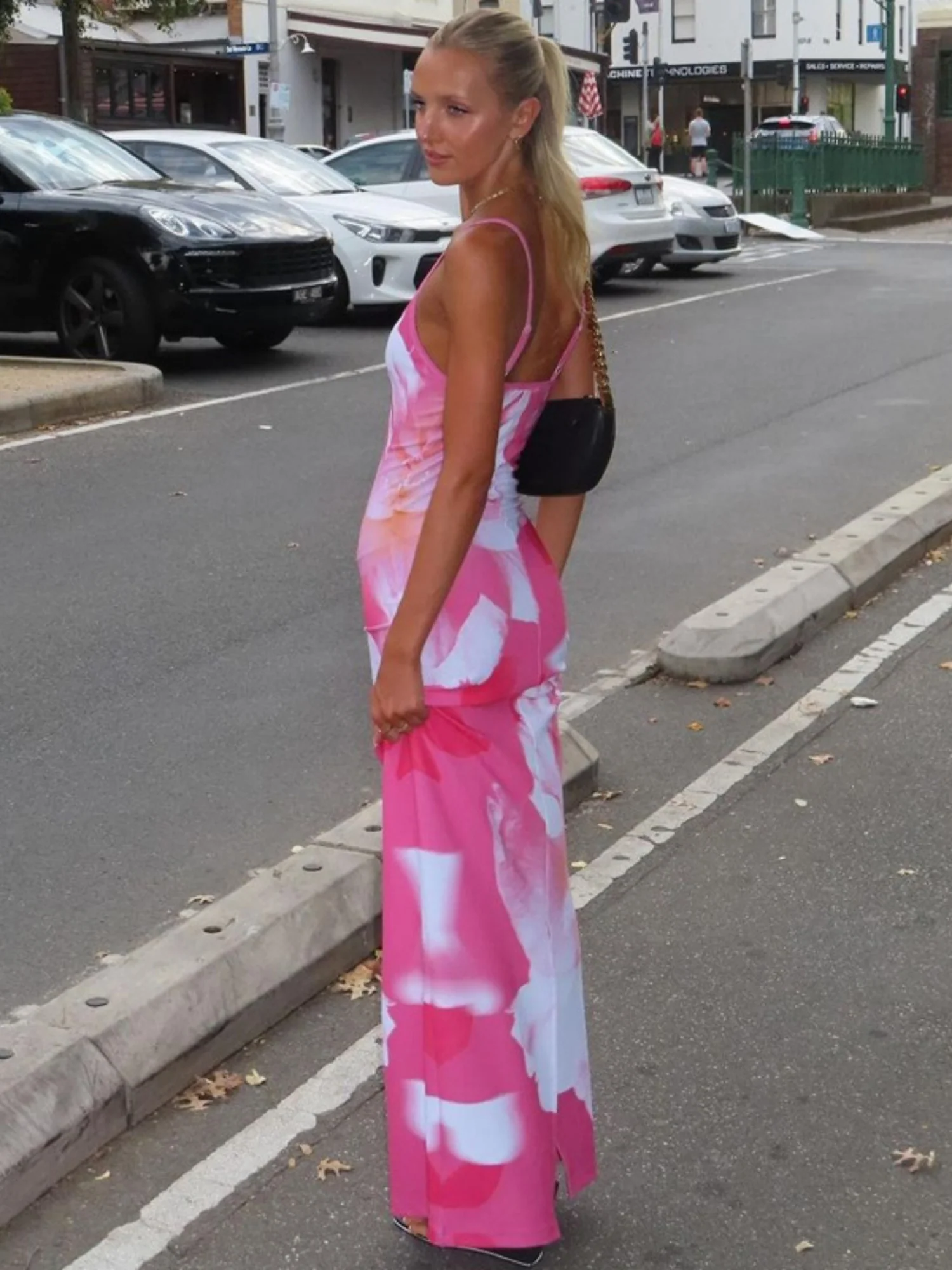 Floral Print Suspenders Maxi Dresses - Image 6