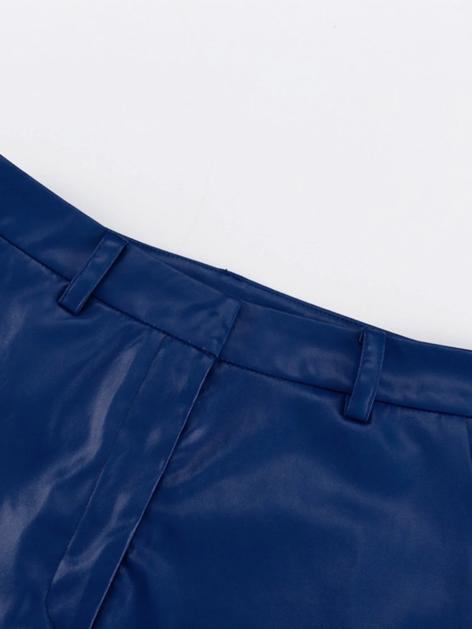 Leather Stitching High-waisted Hip Lift Straight-leg Pants Pants - Image 5