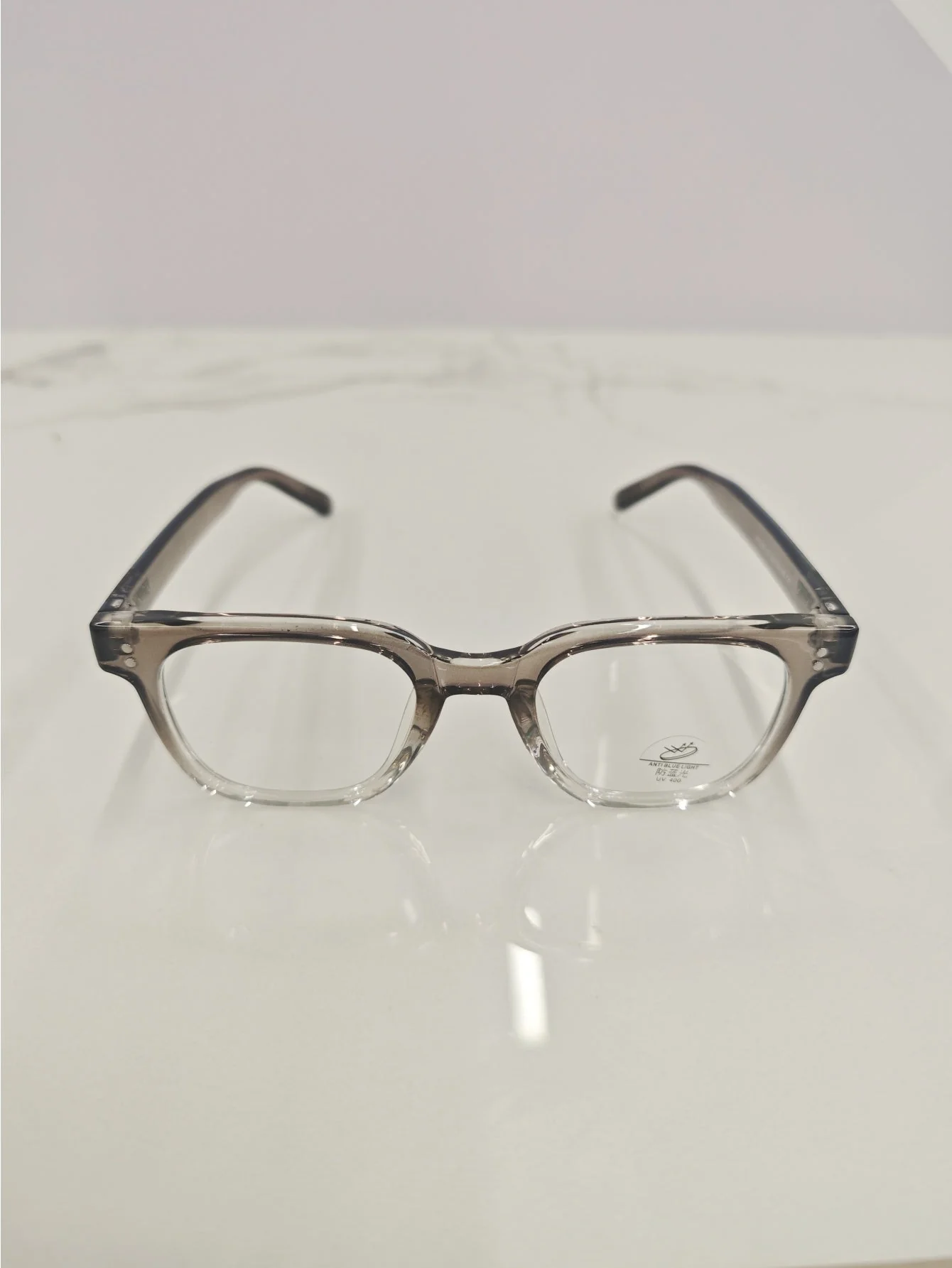 Solid Color Semi-transparent Eyeglasses - Image 12