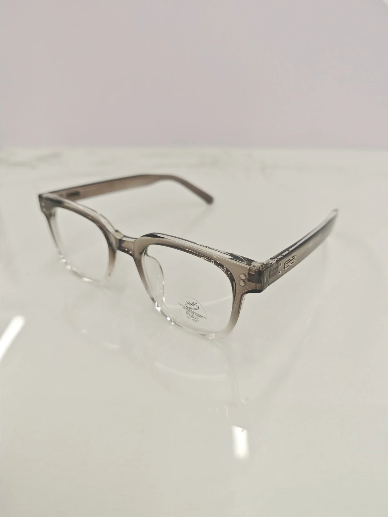 Solid Color Semi-transparent Eyeglasses - Image 13