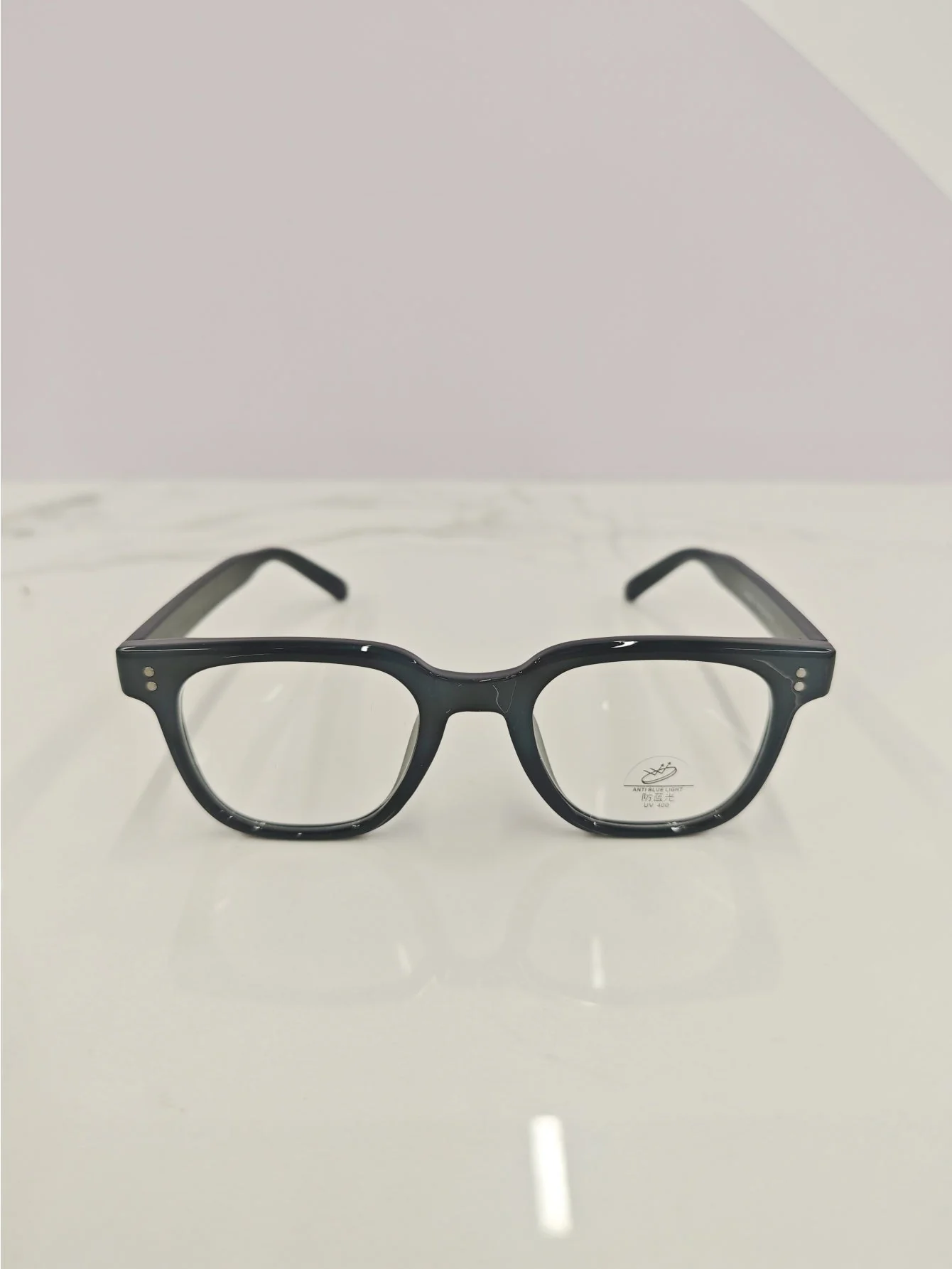 Solid Color Semi-transparent Eyeglasses - Image 6