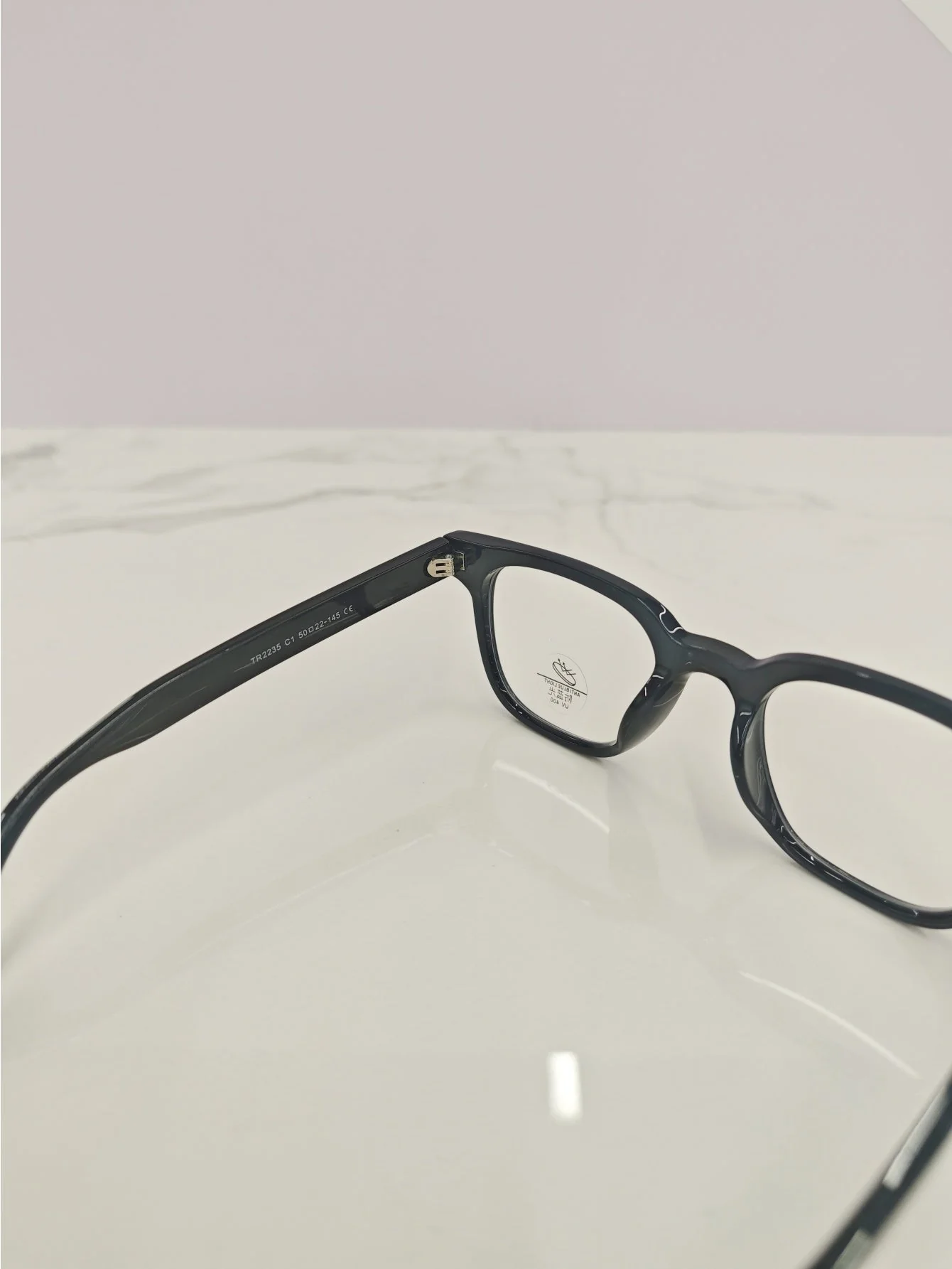 Solid Color Semi-transparent Eyeglasses - Image 8