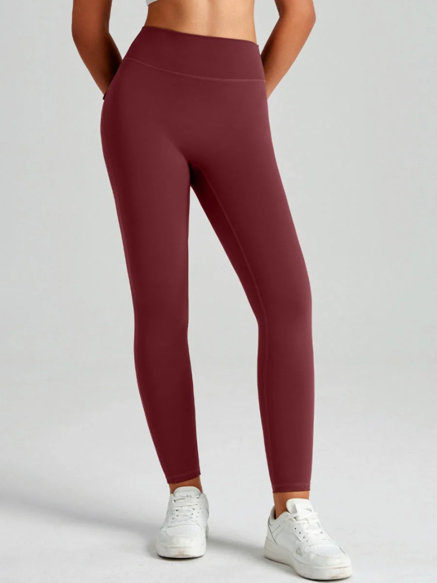 Pocket Peach Butt Yoga High Waist Buttocks Lift Sanded Stretch Tight Fit Sports Pants - Image 12