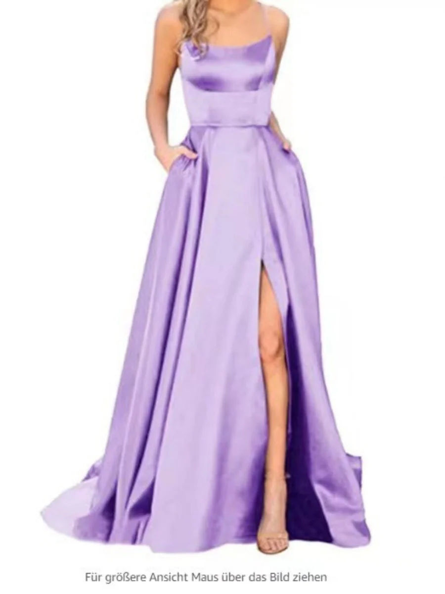 Backless Bandage Satin High Slit Bridesmaid Dresses Cocktail Party Maxi Dresses - Image 4