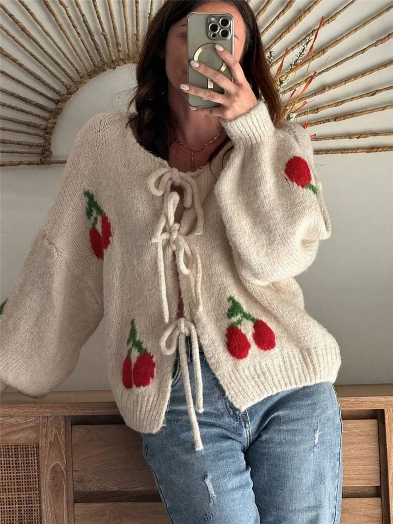 Cherry Straps Cardigans - Image 3
