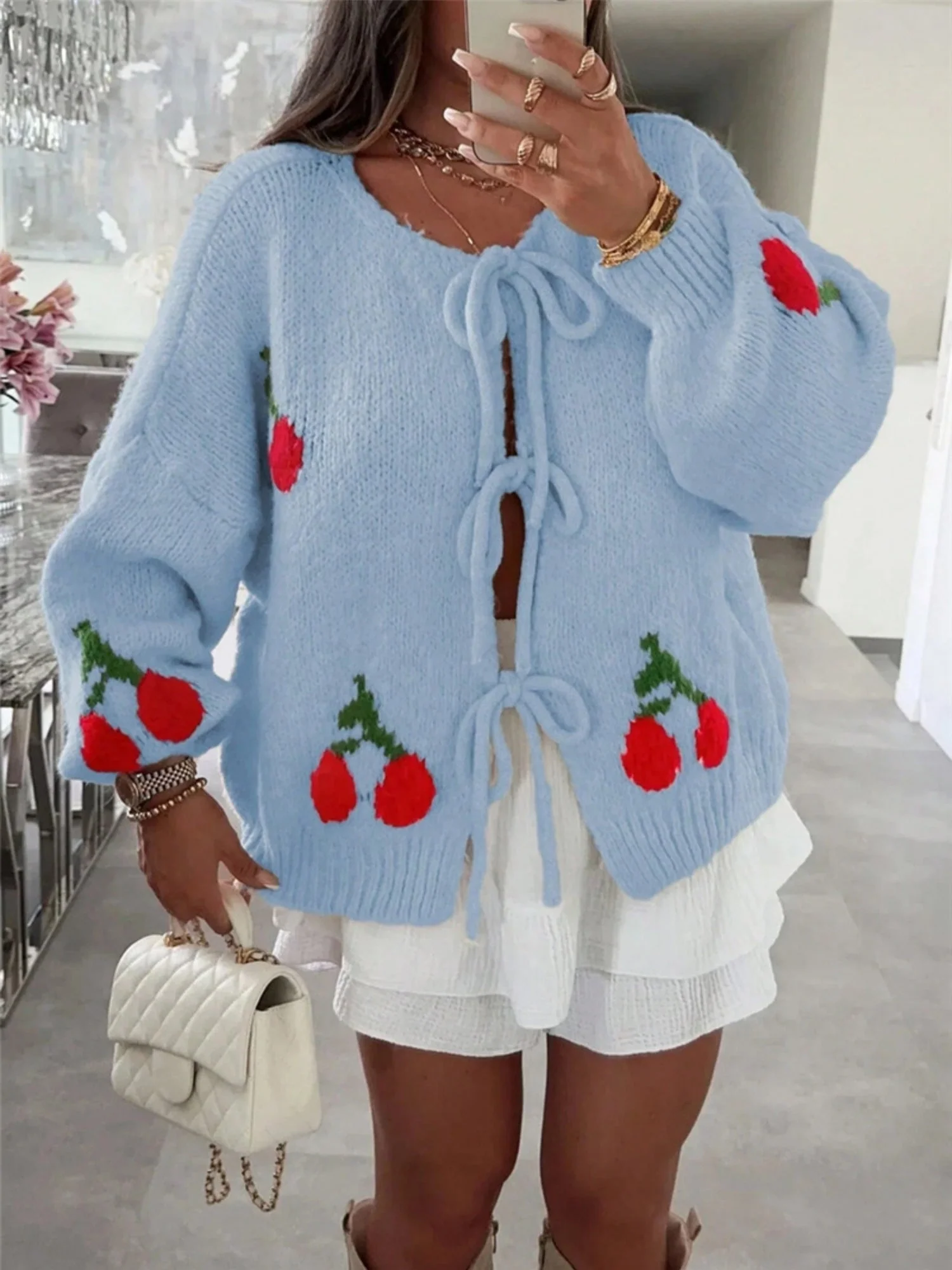 Cherry Straps Cardigans - Image 5
