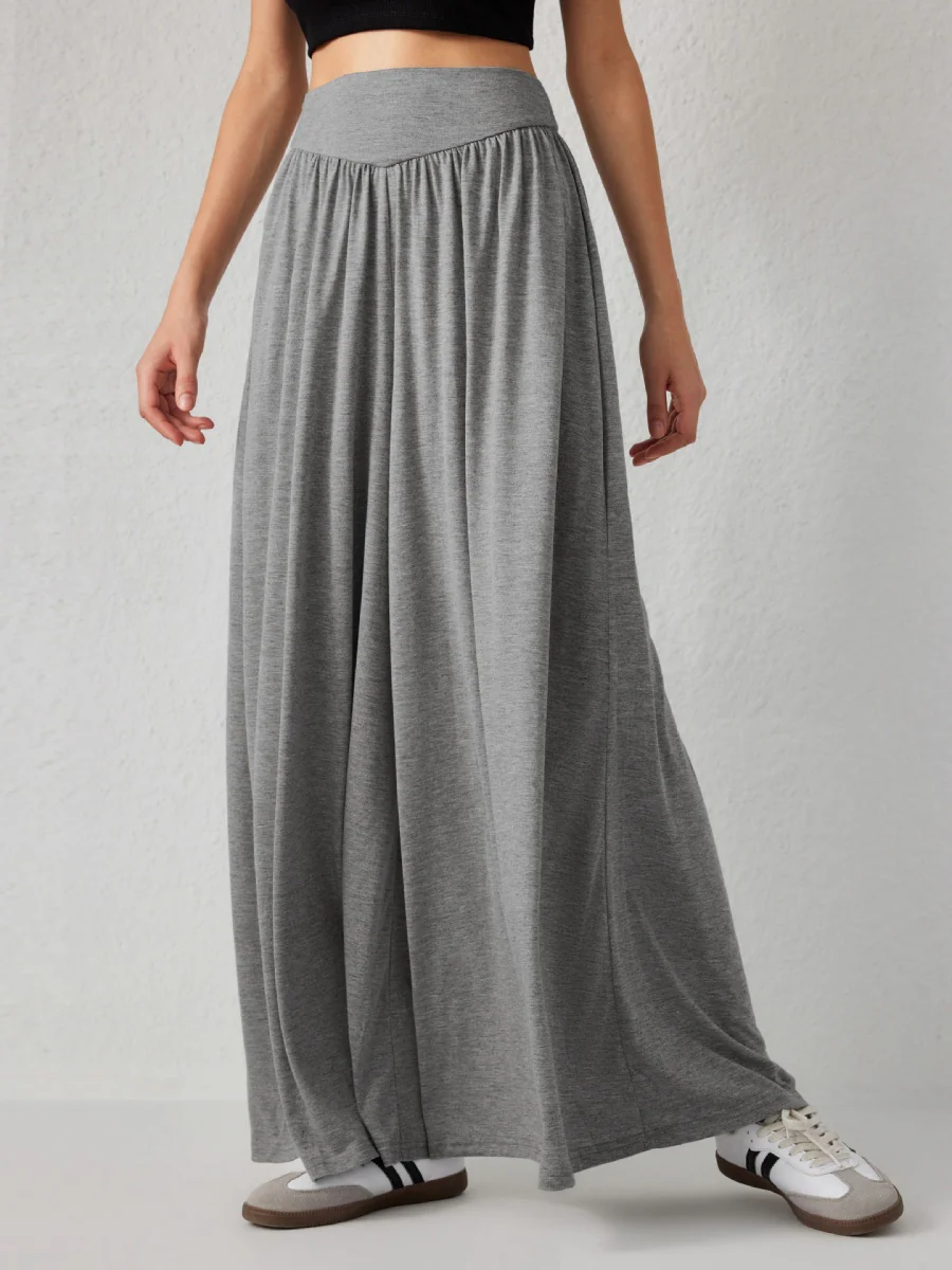 Loose-fit Culottes Pants Wide-leg Pants Drape Skirts - Image 13