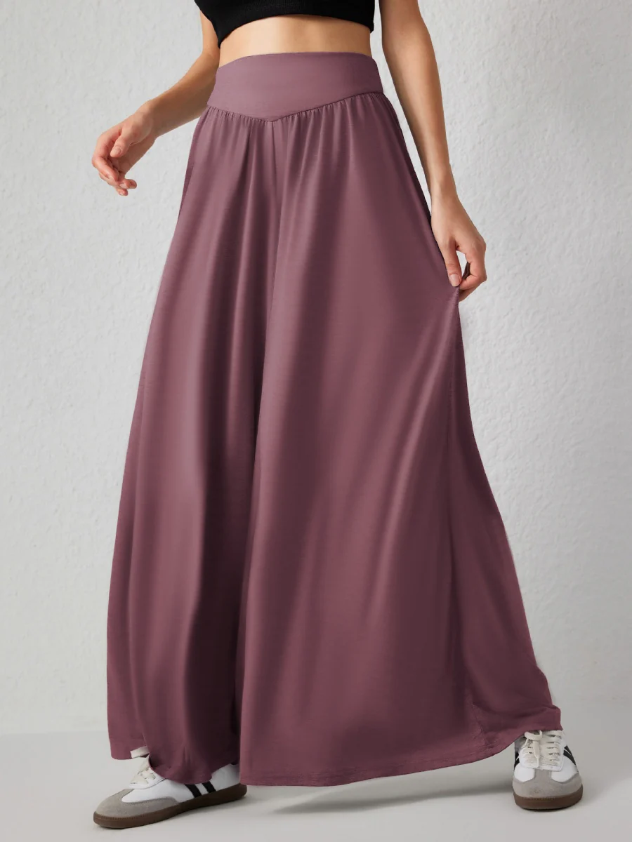 Loose-fit Culottes Pants Wide-leg Pants Drape Skirts - Image 22