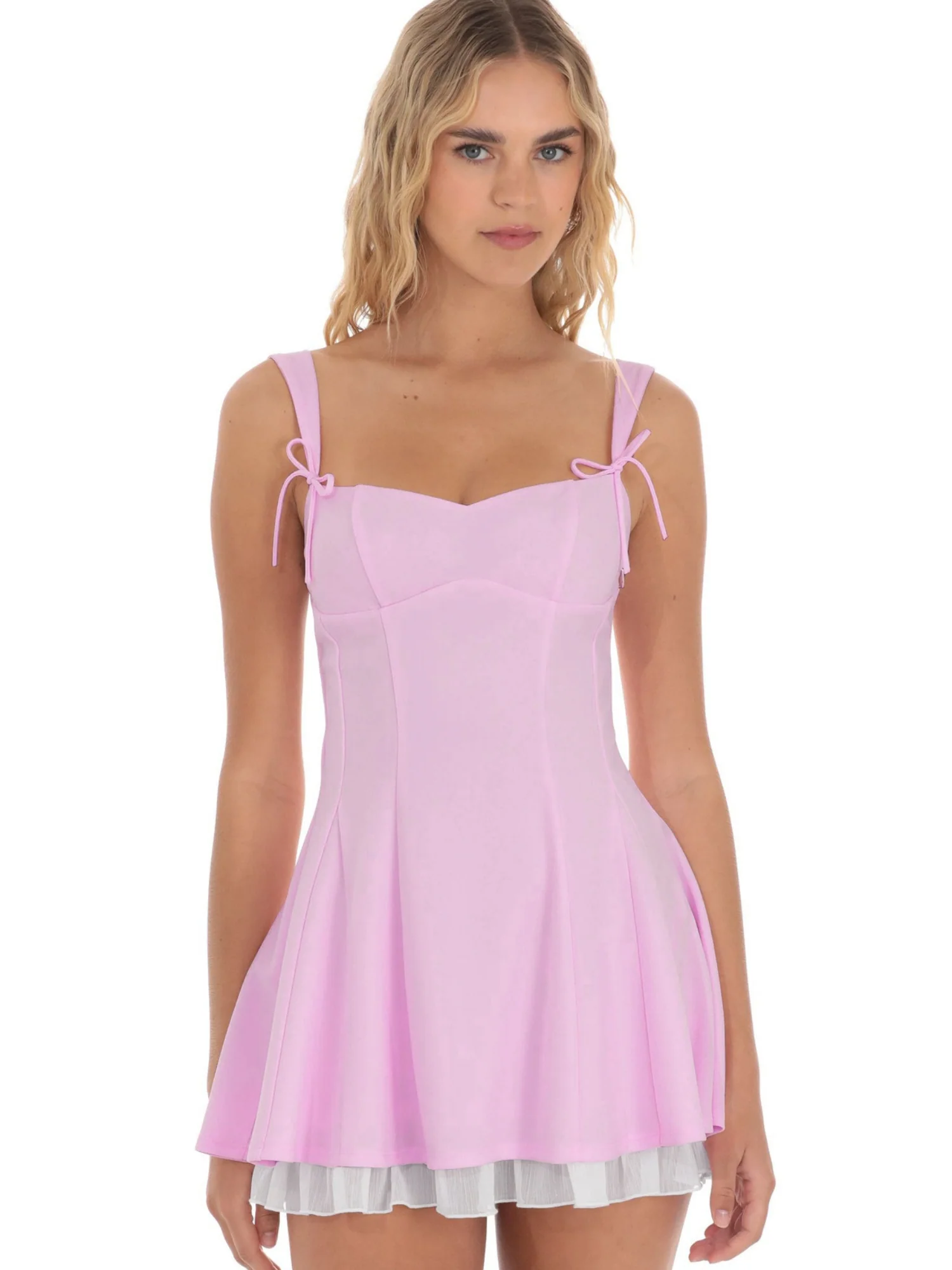 Splicing Straps And Suspenders Waist Shaping Mini&Short Dresses - Image 7