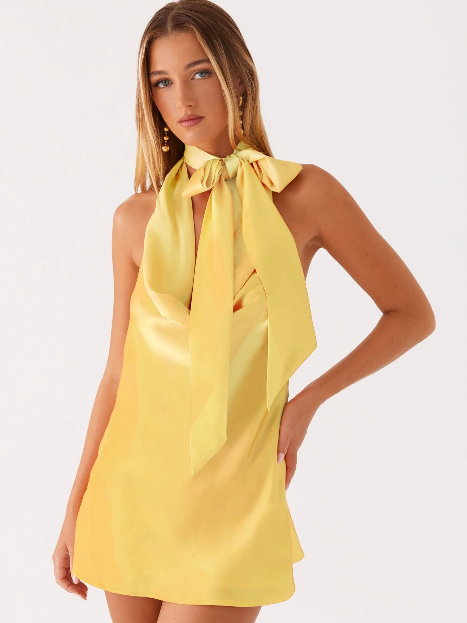 Floral Print Halter Neck And Backless Mini&Short Dresses - Image 7