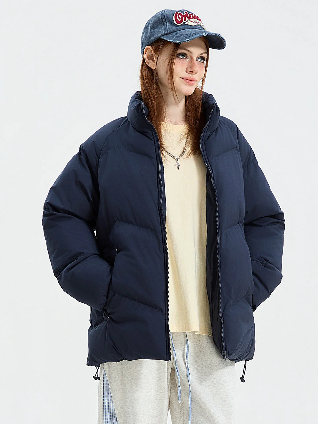 Solid Thermal Insulated Winter Puffer Jacket - Image 5