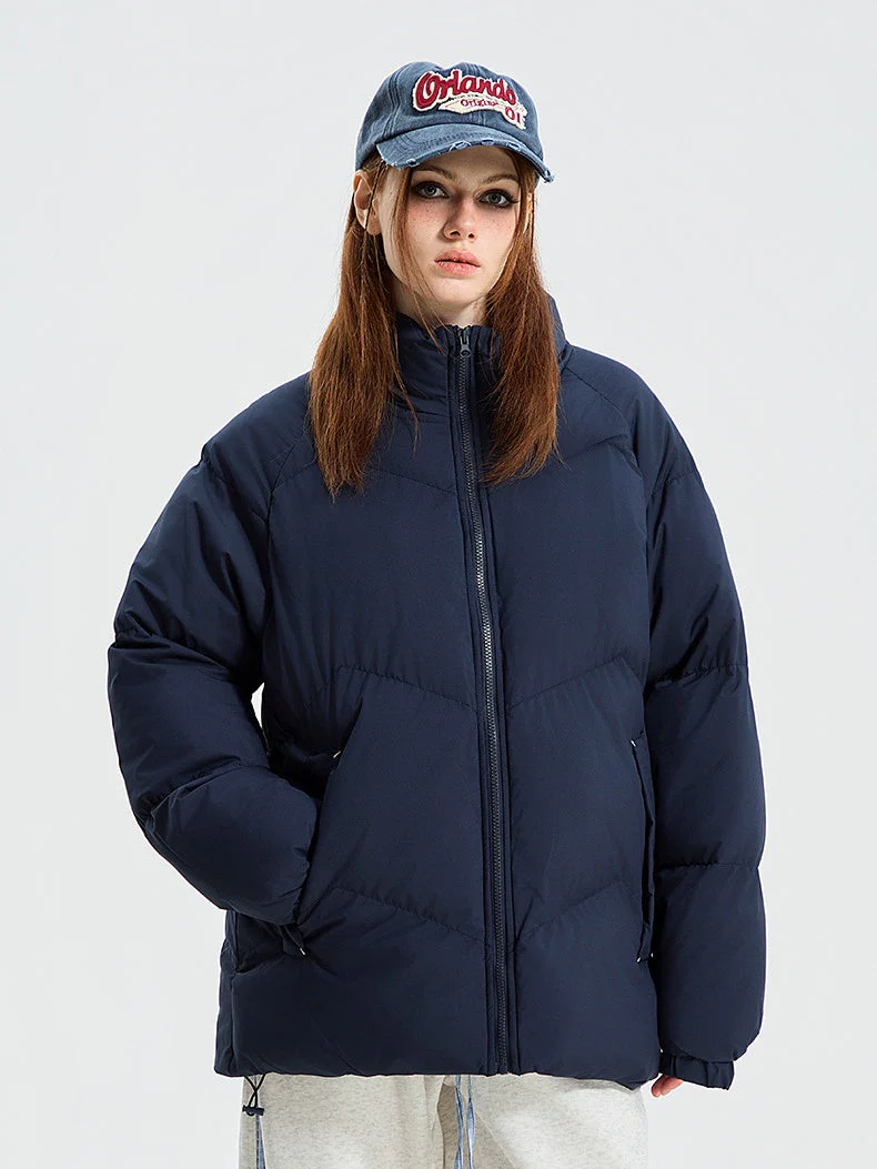 Solid Thermal Insulated Winter Puffer Jacket - Image 6