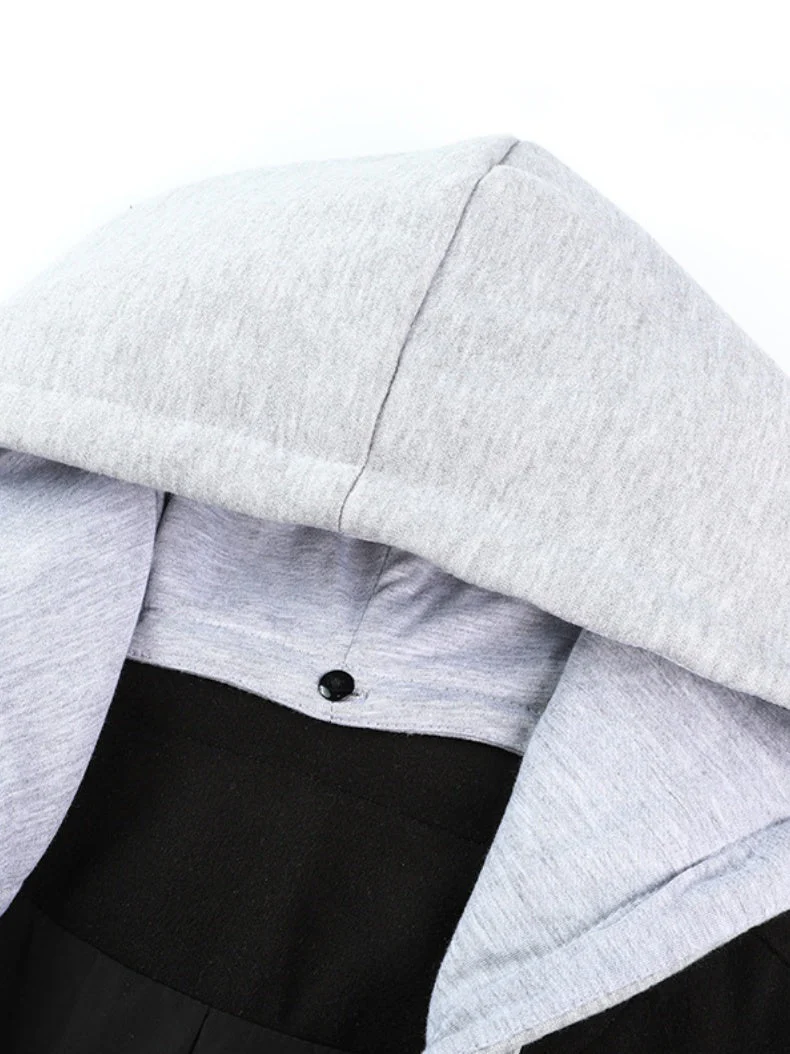 Black Maxi Hooded Overcoat - Image 3