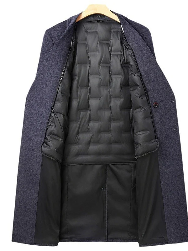 Double-breasted Long Coat - Image 3