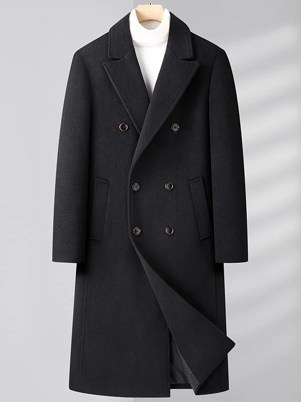 Double-breasted Long Coat - Image 5