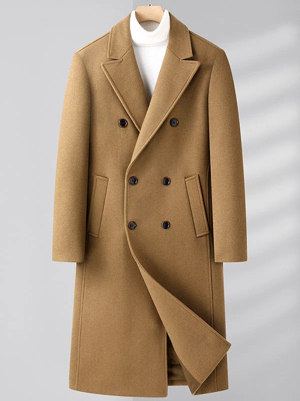 Double-breasted Long Coat - Image 7