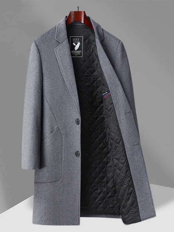 Mid-length Woolen Cloth Cotton Thickening Coats - Image 3