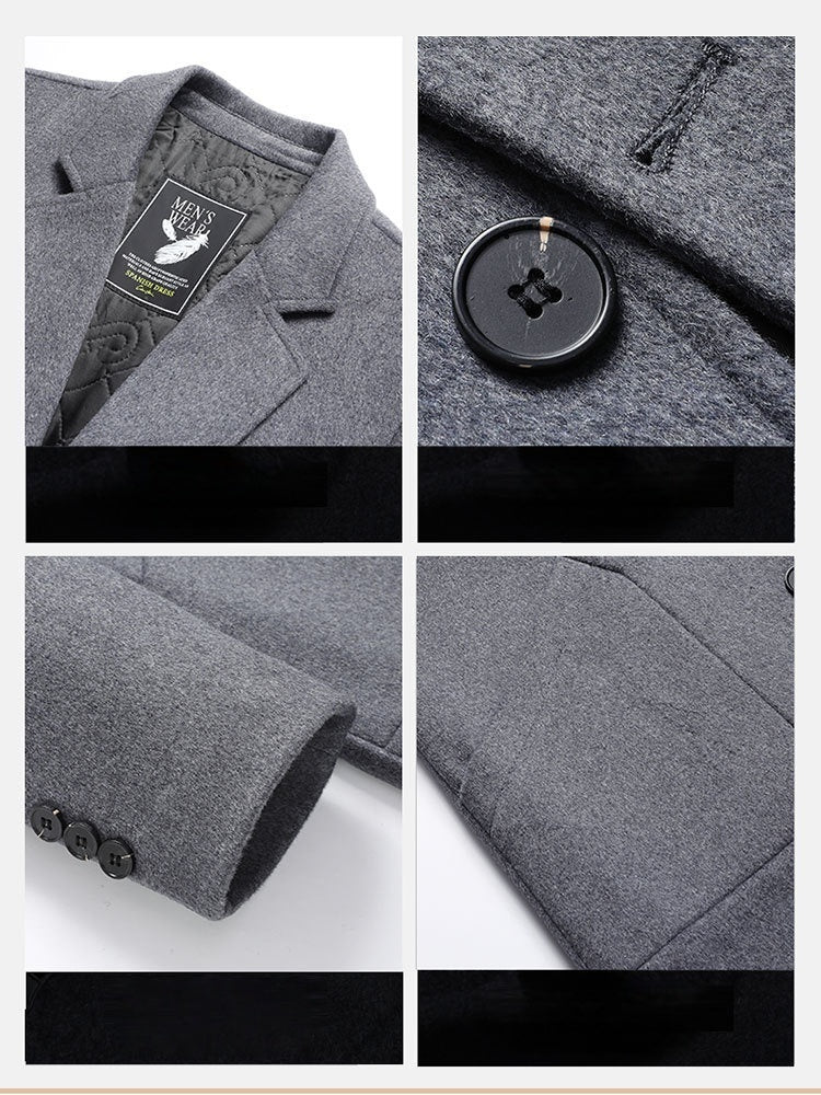 Mid-length Woolen Cloth Cotton Thickening Coats - Image 7