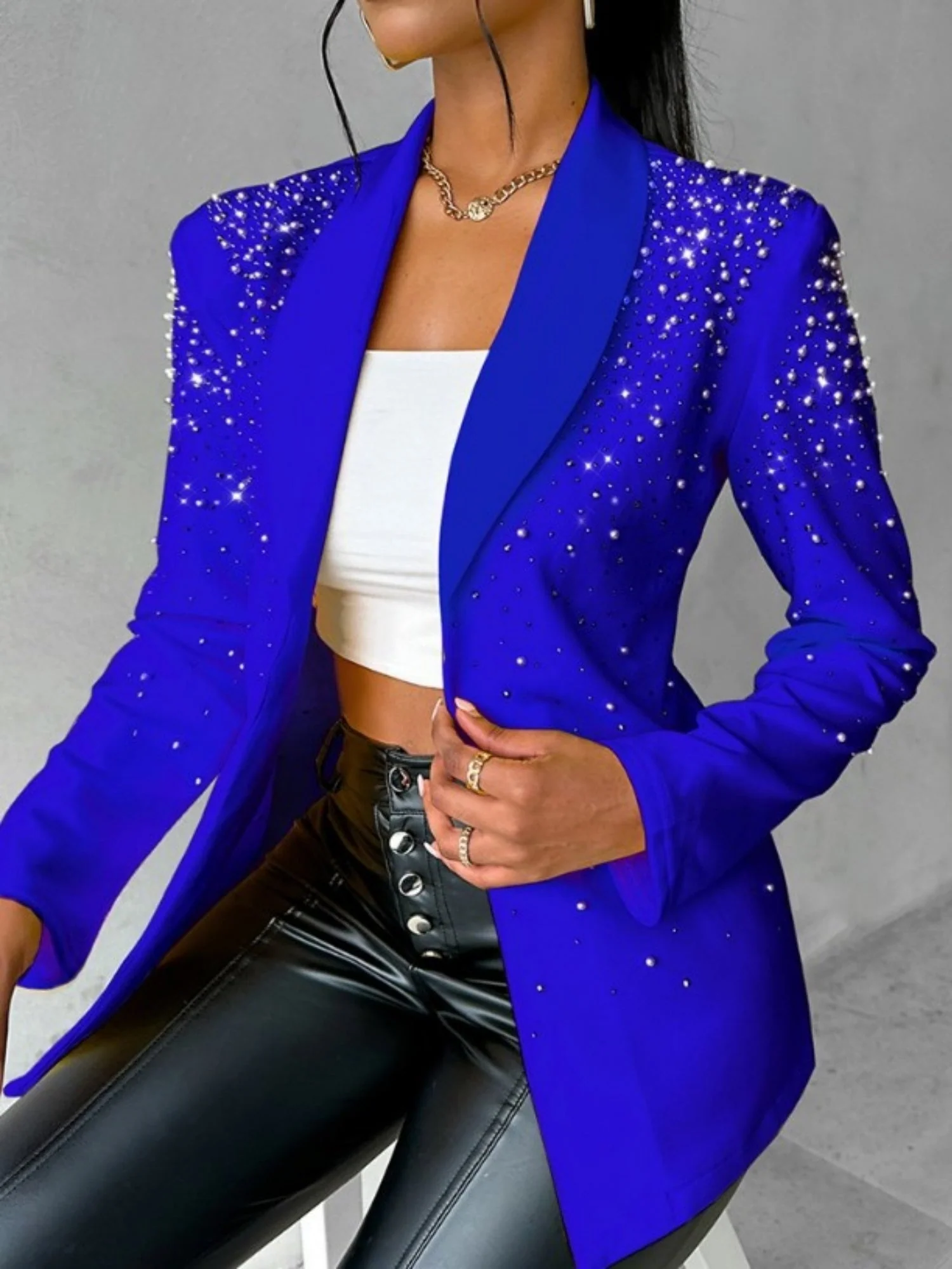 Diamond Pearl Sequins Grace Blazers - Image 3