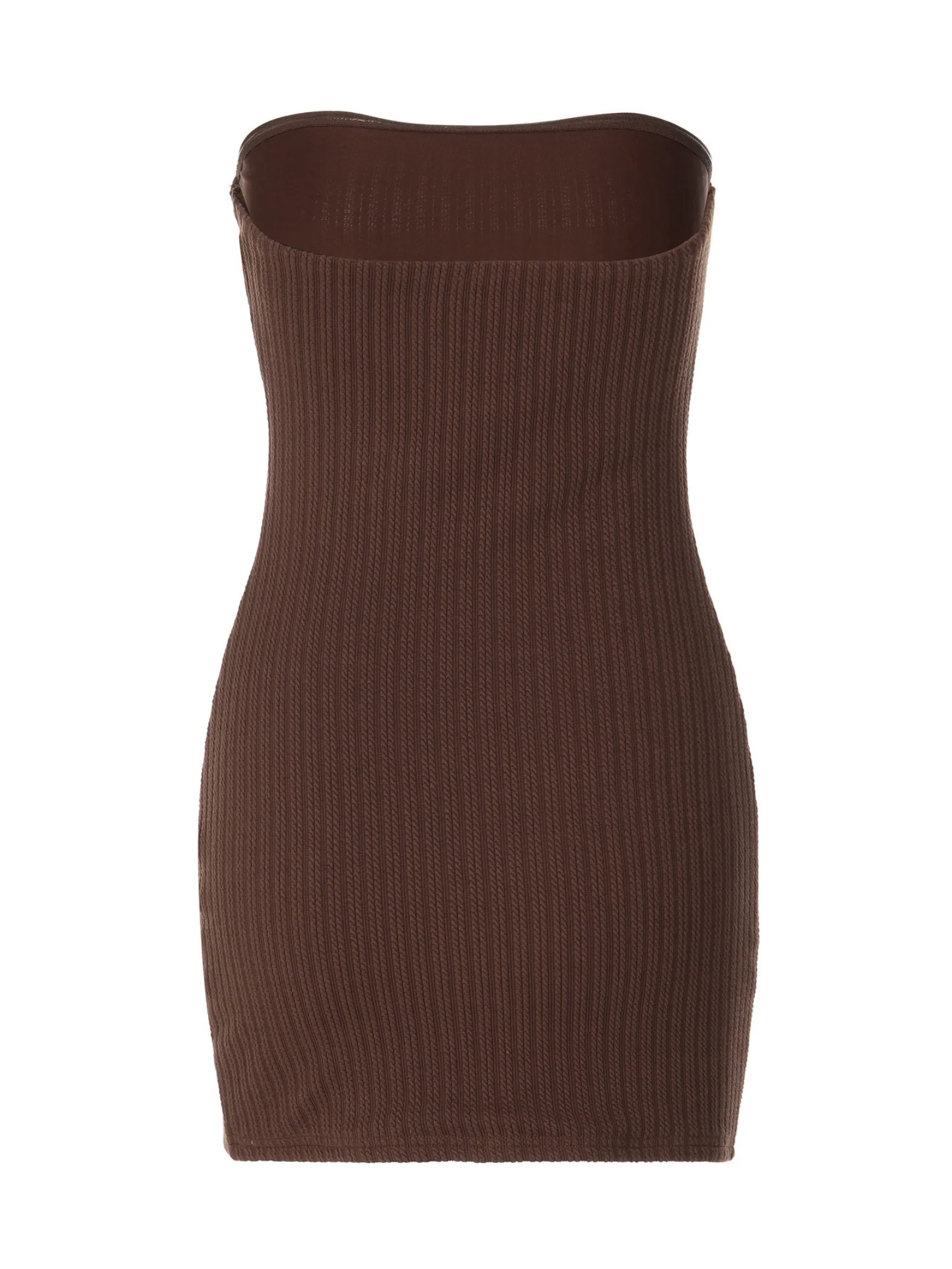 Gathering Slim Fit Hip Body Strapless Mini&Short Dresses - Image 6