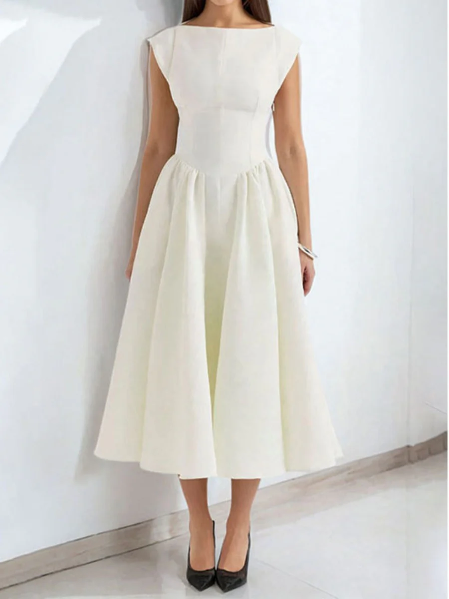 Sexy Big Backless Big A Pendulum Temperament Maxi Dresses - Image 4