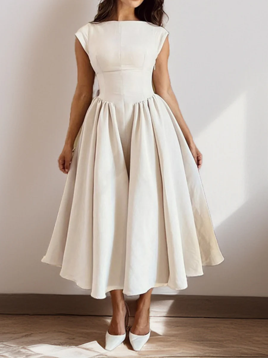 Sexy Big Backless Big A Pendulum Temperament Maxi Dresses - Image 5