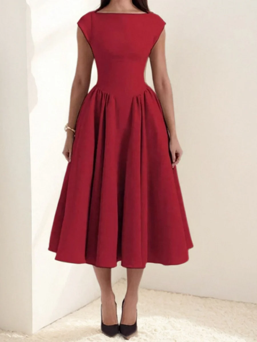 Sexy Big Backless Big A Pendulum Temperament Maxi Dresses - Image 8
