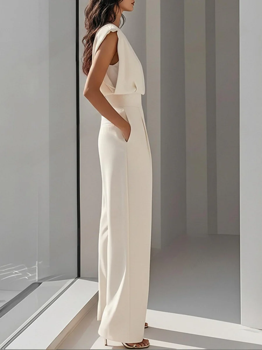 Sleeveless Waist Temperament Commuting Jumpsuits - Image 3
