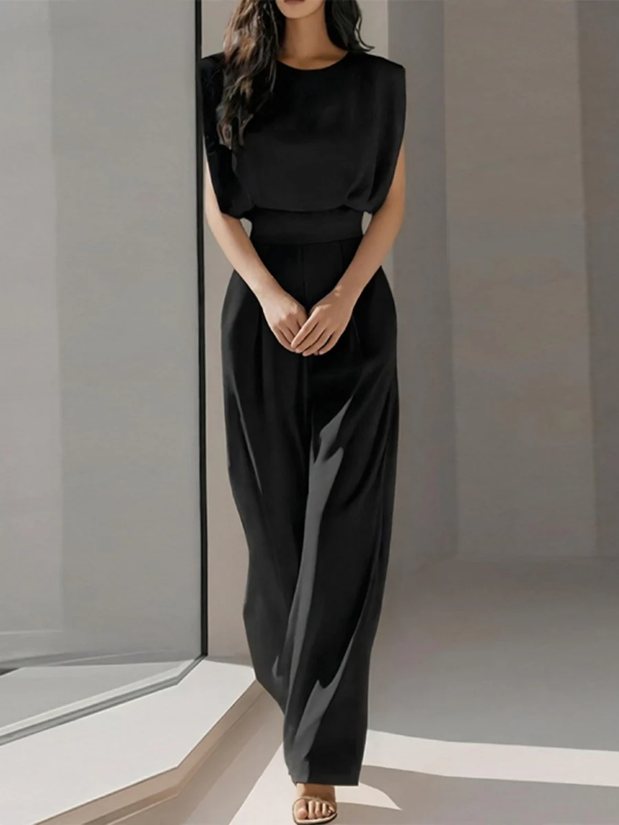 Sleeveless Waist Temperament Commuting Jumpsuits - Image 6