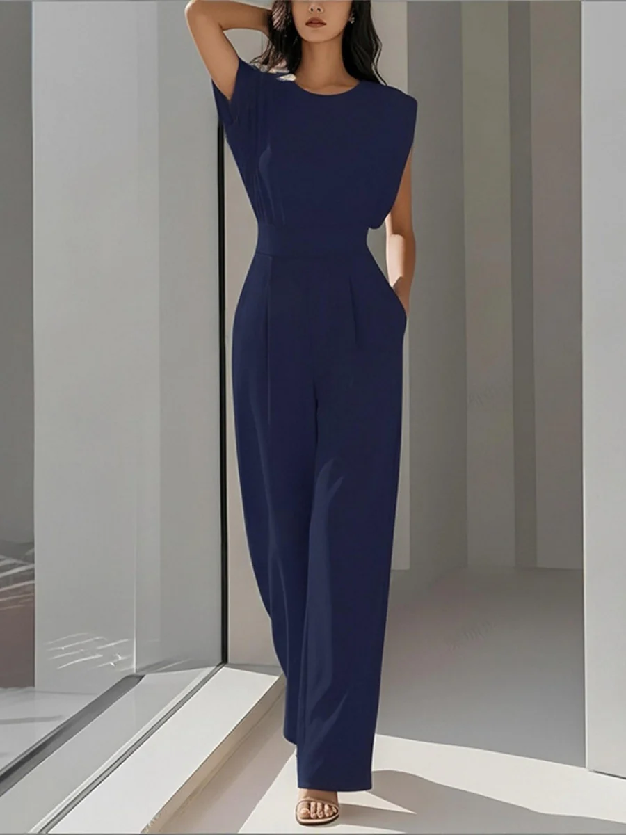 Sleeveless Waist Temperament Commuting Jumpsuits - Image 9