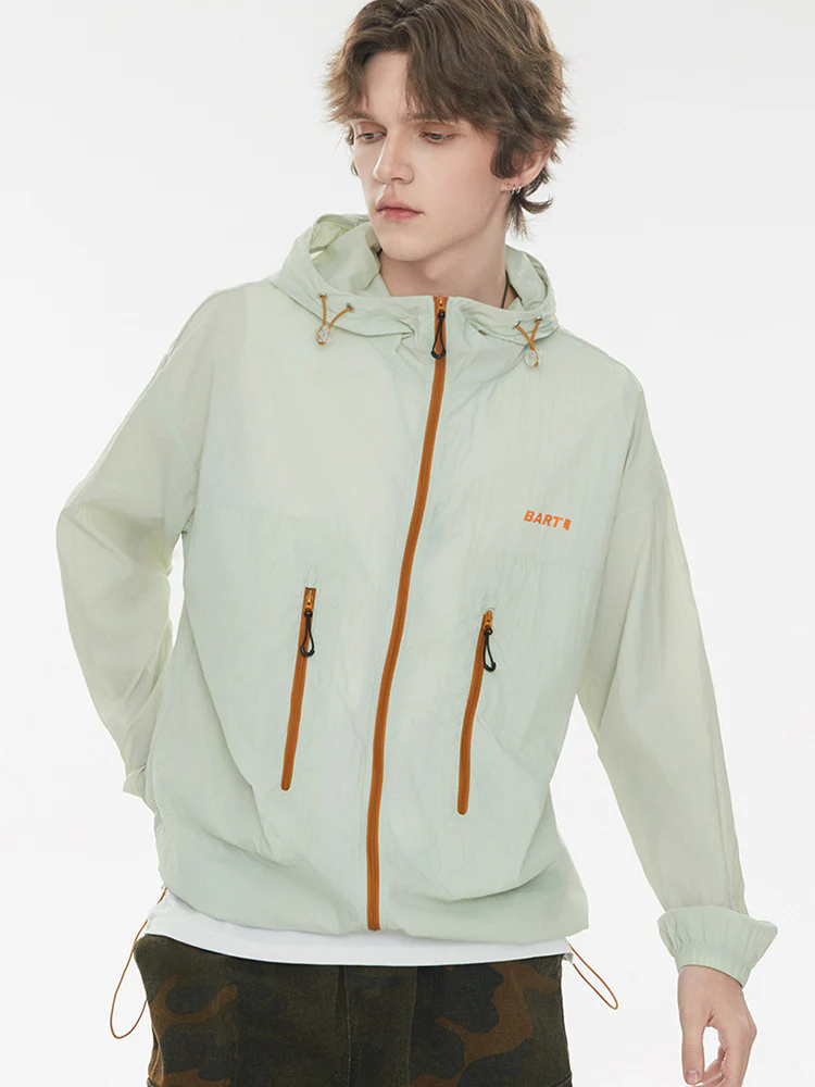 Outdoor Drawstring Hooded Breathable Sun-protective Jacket - Image 9