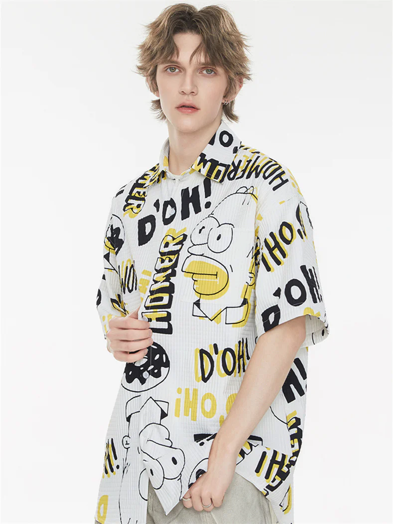 Bubble Texture Loose Collar Sun Protection Shirt - Image 4