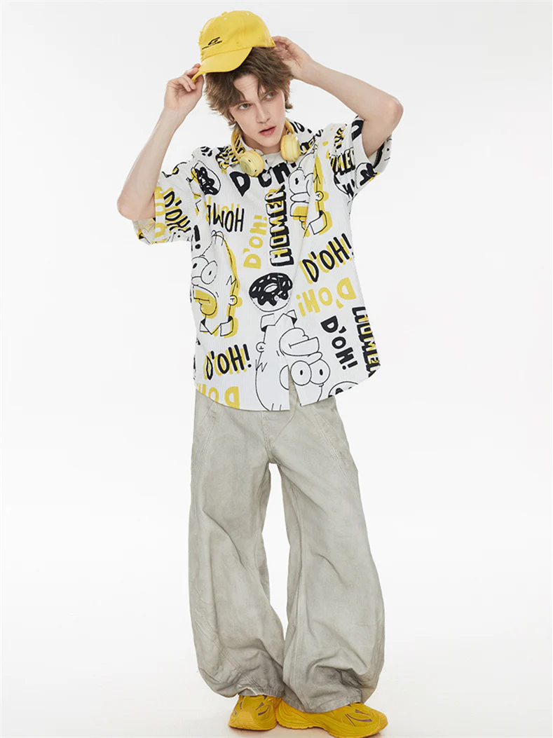 Bubble Texture Loose Collar Sun Protection Shirt - Image 5