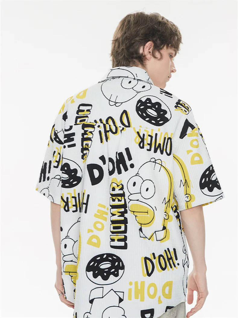 Bubble Texture Loose Collar Sun Protection Shirt - Image 7