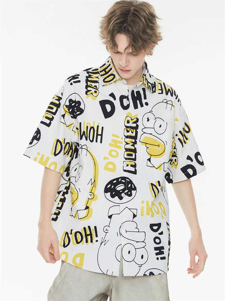 Bubble Texture Loose Collar Sun Protection Shirt - Image 8
