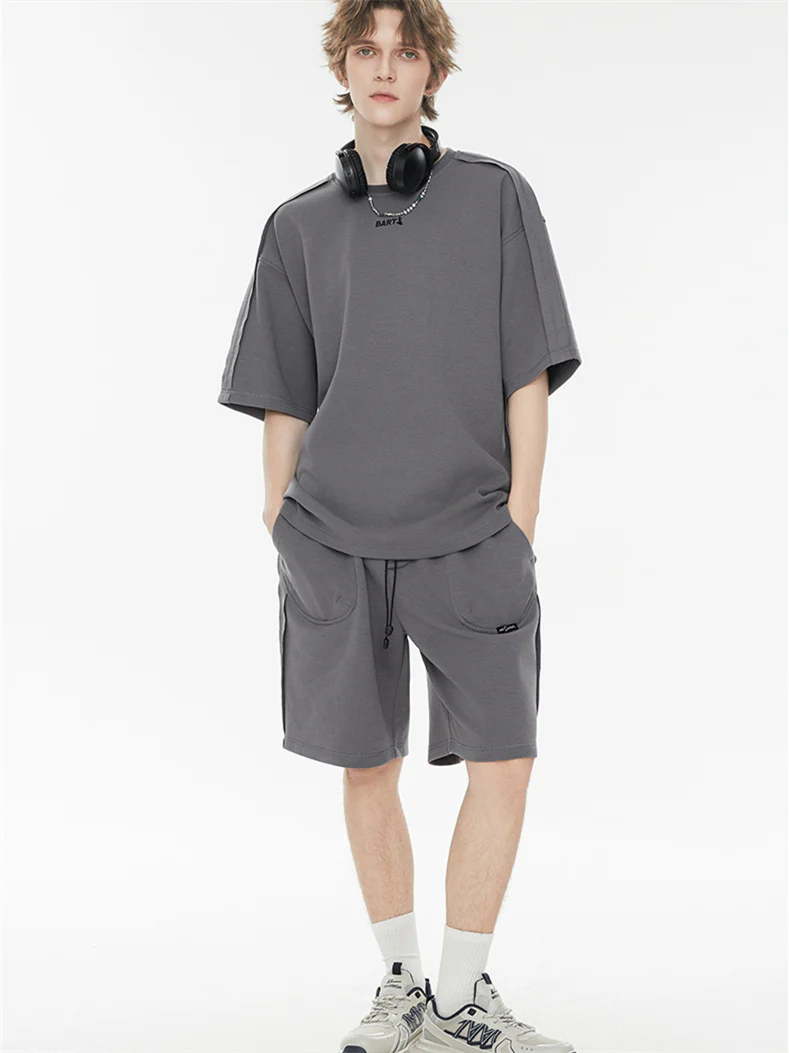 Solid Color, Relaxed Style, Two-piece Set For Home And Outings - Image 12
