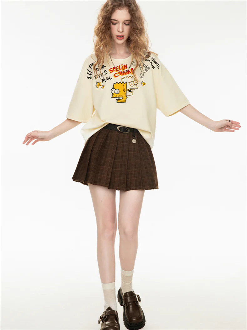 American Retro Relaxed Oversized Top With Dropped Shoulders - Image 12